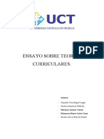 CARATULA ENSAYO SOBRE TEORIAS CURRICULARES.