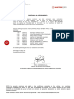 Constancia de aseguramiento SCTR red fibra óptica