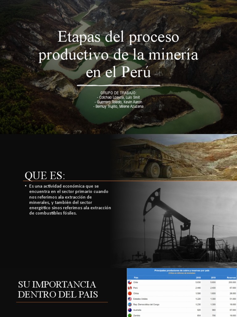 La Minería en El Perú | PDF | Minería | Entorno natural