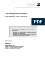 The Learning Performance Index: A Self-Assessment Tool For Organizations