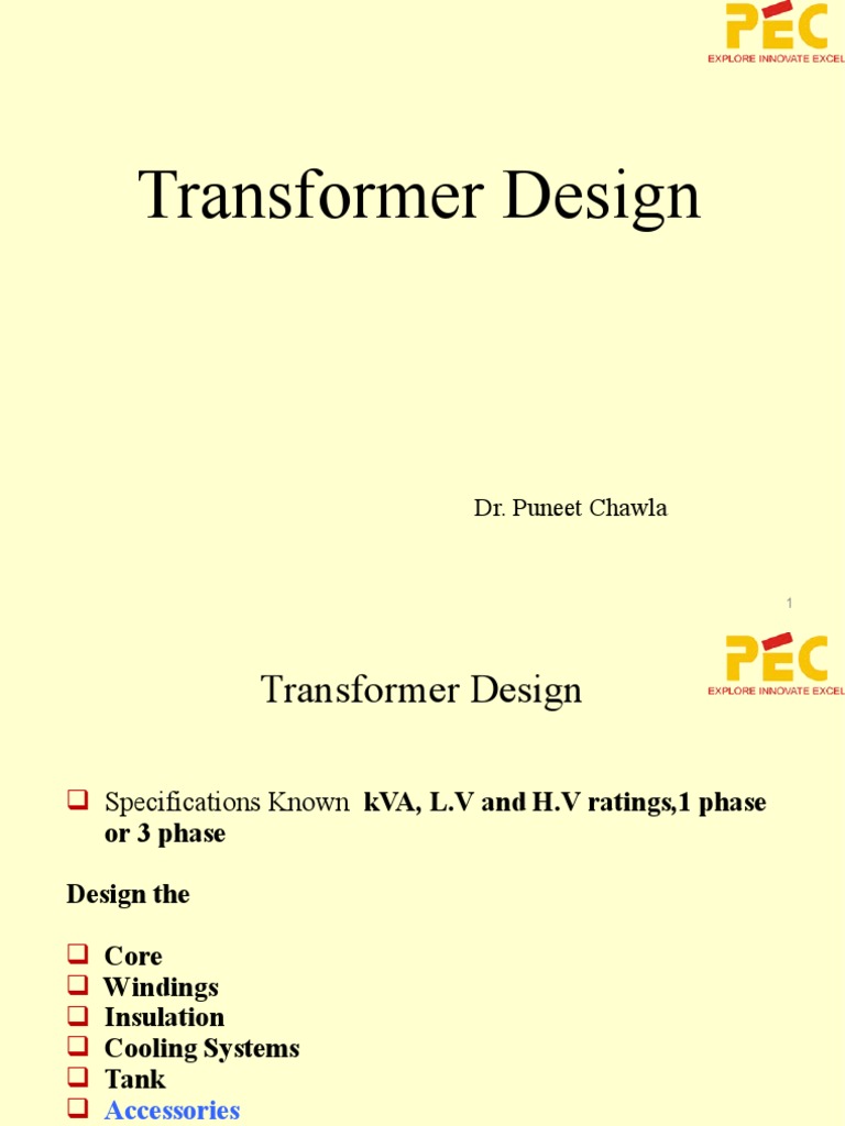 Transformer Design | PDF | Transformer | Inductor