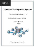 DBMS FINAL 2017 Study Material