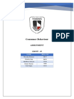 Consumer Behaviour: Assignment