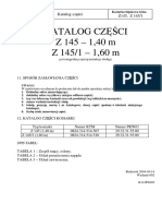 Katalog Części Z 145 - 1,40 M Z 145/1 - 1,60 M