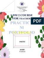 LDM 2 Course FOR: Practicu M Portfolio
