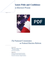 US Carter-Ford Commission On Electoral Rules Comm - 2001