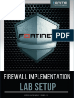 Fortinet Lab Setup Firewall