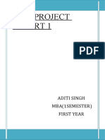 Aditi Singh Mini Project Report 1