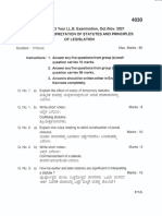 INTERPRTATION OF STATUTES Oct, Nov 2021