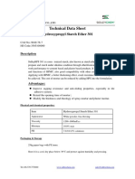 Technical Data Sheet: Hydroxypropyl Starch Ether 301