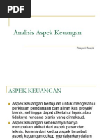 Analisis Aspek Keuangan