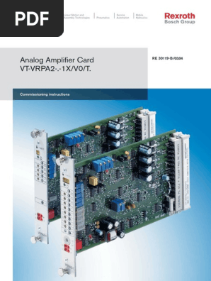 Analog Amplifier Card VT-VRPA2-.-1X/V0/T.: Commissioning