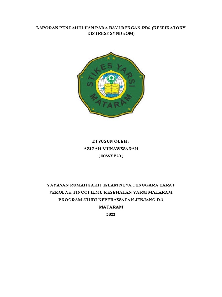 RDS pada Bayi: Diagnosis dan Penatalaksanaan | PDF