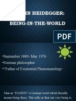 Martin Heidegger: Being-In-The-World