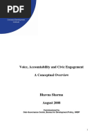 Voice, Accountability and Civic Engagement A Conceptual Overview