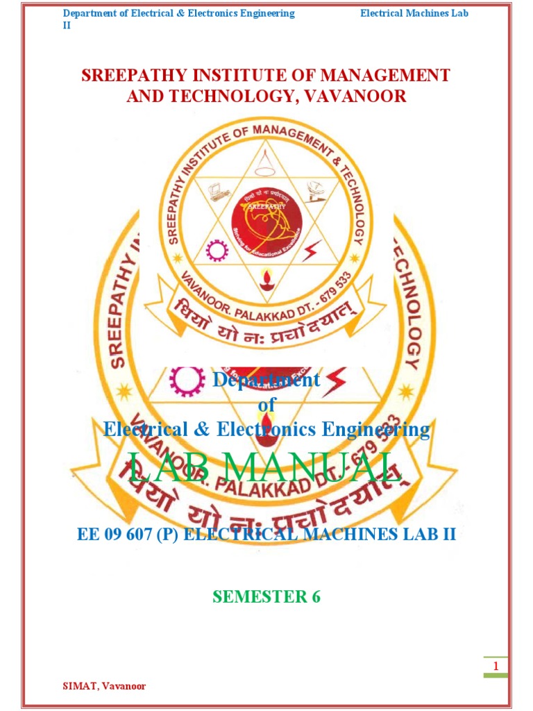 Machine Lab Printable Completed | PDF | Electric Motor | Electric Power