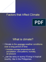 Factors That Affect Climate