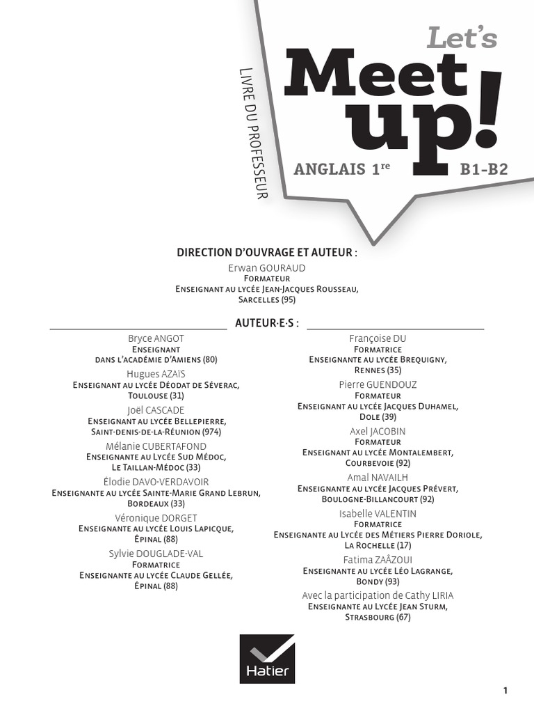 Pages De Garde Cahier De Liaison Solidarités Letsmeetup 1re LDPPDF | PDF | Cognition