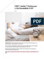 PATUT DITIRU! Inilah 7 Kebiasaan Tidur Sehat Ala Rasulullah SAW