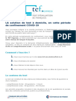 Informations TEF Express CCI Paris IDF