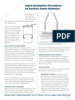 Recommended Installation Procedures Storm and Sanitary Sewer Manholes