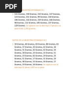 Corregido DATOS DE LA MUESTRA ESTANQUE N 1 y N 2