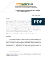 Patrimônio, Memória e Turismo: Evolução e Entrelaçamento de Políticas Públicas No Pátio de São Pedro (Recife, PE)