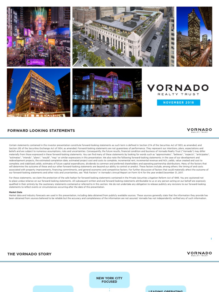 Reit PPT Vornado Realty Trust Presentation | PDF | Business | Economies