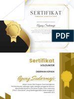 Golden and Black Modern Certificate