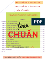 CHUYÊN ĐỀ 7 GÓC VỚI ĐƯỜNG TRÒN