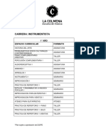 Plan de Estudios Instrumentista 2017