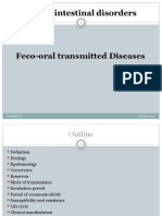 Feco-Oral Transmitted Diseases: by Shegaw T