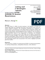 Effective Teaching and Examination Strategies For Undergraduate Learning During COVID-19 School Restrictions