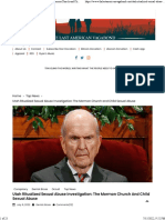 Utah Ritualized Sexual Abuse Investigation The Mormon Church and Child Sexual Abuse