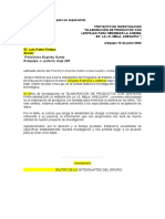 Carta de Presentación y Trjeta de Puntuacion