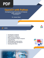 Developing Image Processing and Computer Vision Applications Dr. Usman Ghani