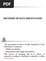 Methods of Data Presntation