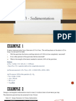 Example 3.3 - Sedimentation