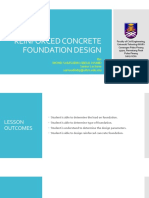 Reinforced Concrete Foundation Design