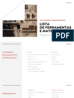 U3-01 - Lista de Ferramentas e Materiais - PT