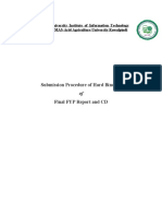 Submission Procedure of FYP Final Report