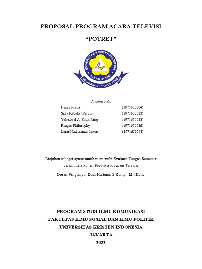 Proposal Program Televisi 