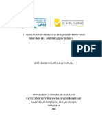 Resolución Problemas Estequiométricos Como Indicador PROYECTO TESIS