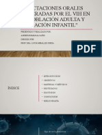 'Afectaciones Orales Generadas Por El Vih en La Población Adulta y Población Infantil