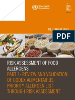 2. Risk Assessment of Food Allergens. Part 1 – Review and validation of priority allergens
