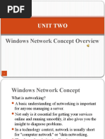 Unit Two: Windows Network Concept Overview