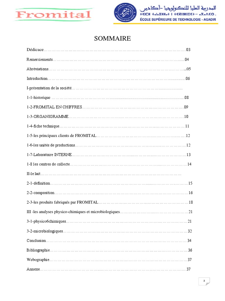 Fromital : Leader du Lait au Maroc | PDF | Fromage | Lait