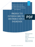 El Producto Bruto y Distribución de Ingresos Trabajo. LISTO1
