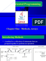 Chapter One: Methods, Arrays