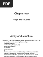 Chapter Two: Arrays and Structure